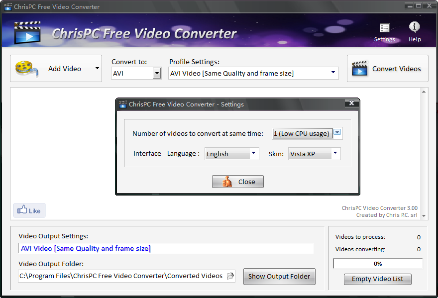 Ƶת(ChrisPC Free Video Converter)ͼ1