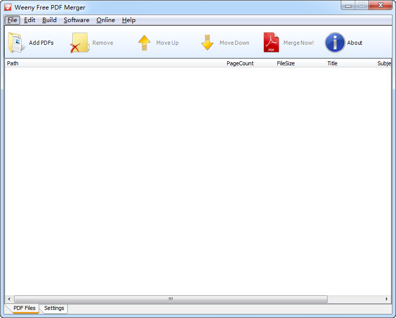 PDFϲ(Weeny Free PDF Merger)ͼ0