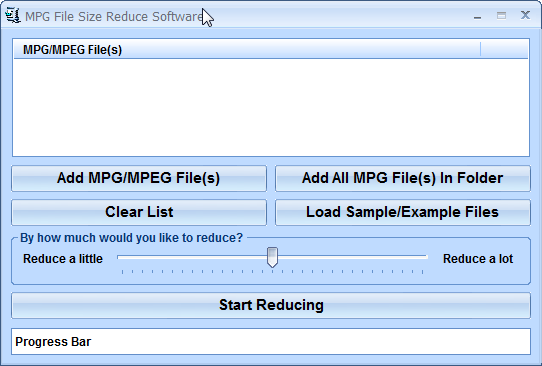 MPGļѹ(MPG File Size Reduce Software)ͼ0