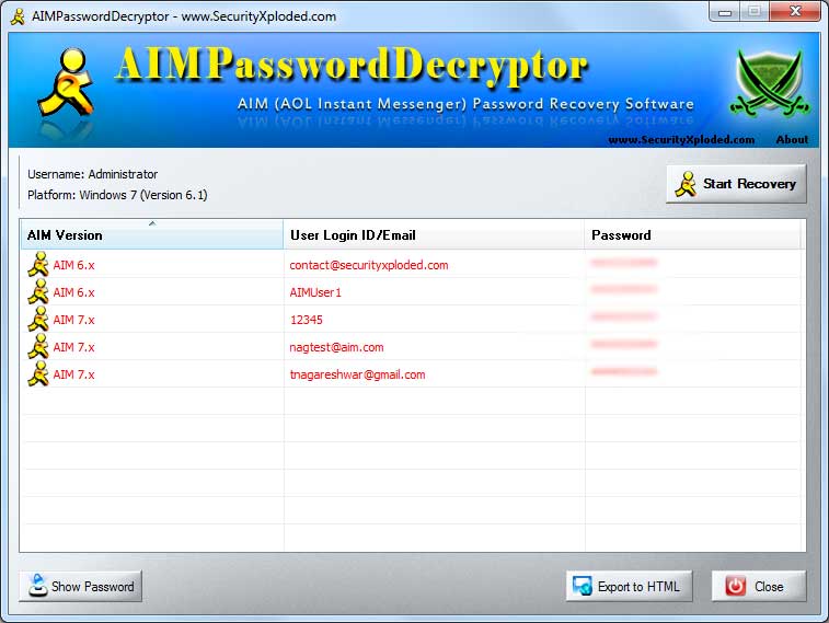 AIMָ(AIM Password Decryptor)ͼ0