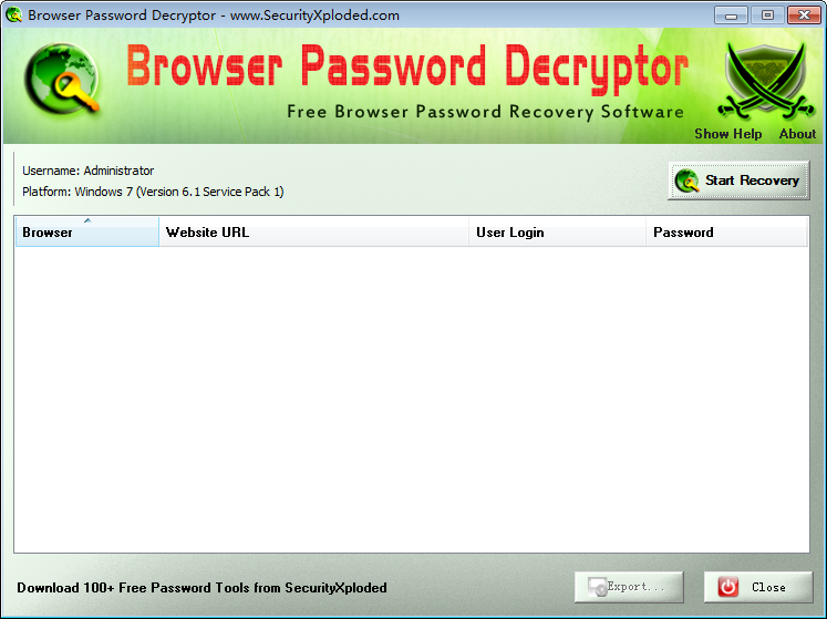 ָ(Browser Password Decryptor)ͼ0