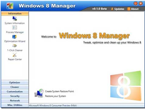 Win8(yu)(Yamicsoft Windows 8 Manager)؈D0