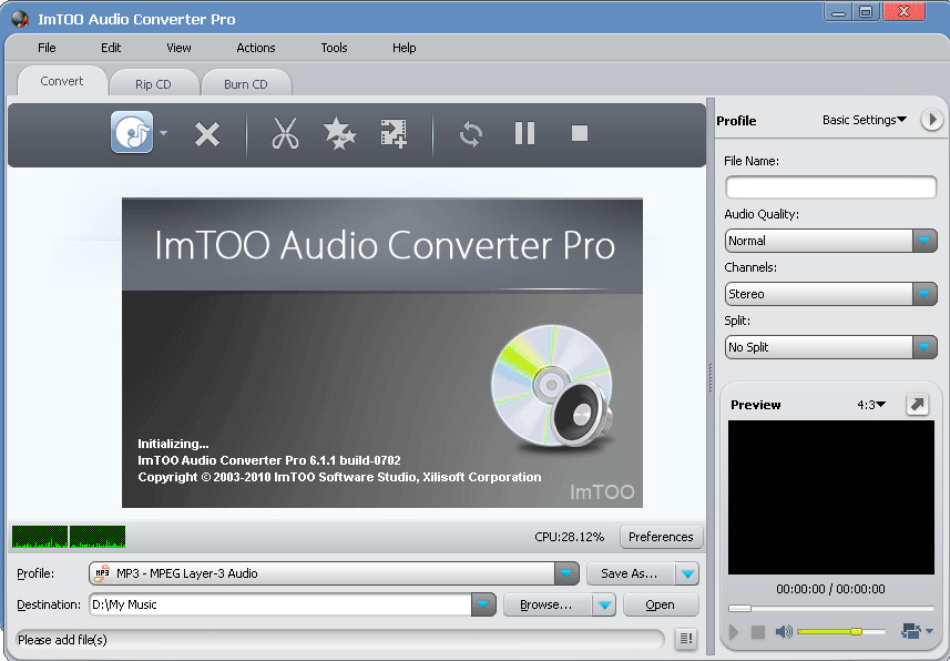 ๦Ƶת(ImTOO Audio Converter Pro)ͼ0