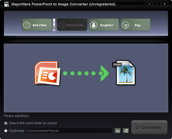 ĵתͼƬ(Majorware PowerPoint to Image Converter)ͼ0