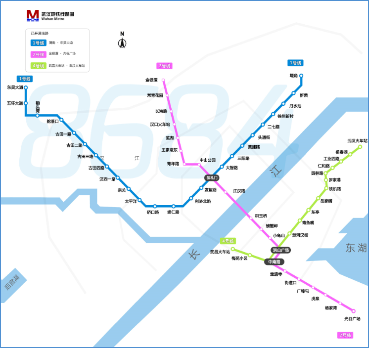 武汉地铁线路图