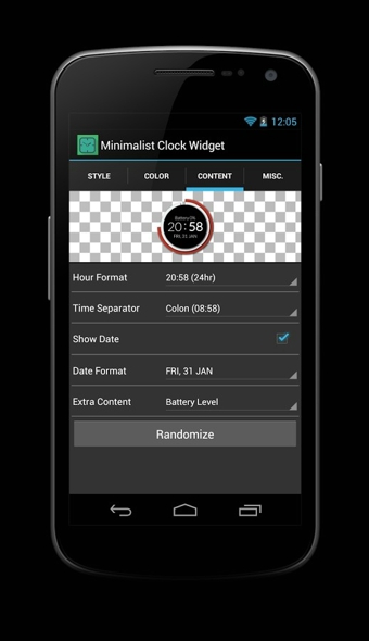 ԼʱС(Minimalist Clock Widget)ͼ