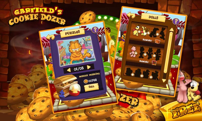 �ӷ�è�Ʊ���(Garfield Cookie Dozer)��ͼ