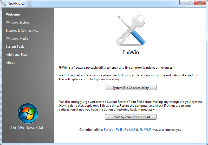windows7系统修复工具|win7系统修复工具(fixw