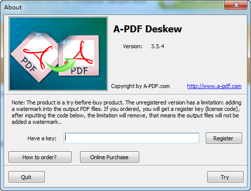 PDFҳб(A-PDF Deskew)ͼ1