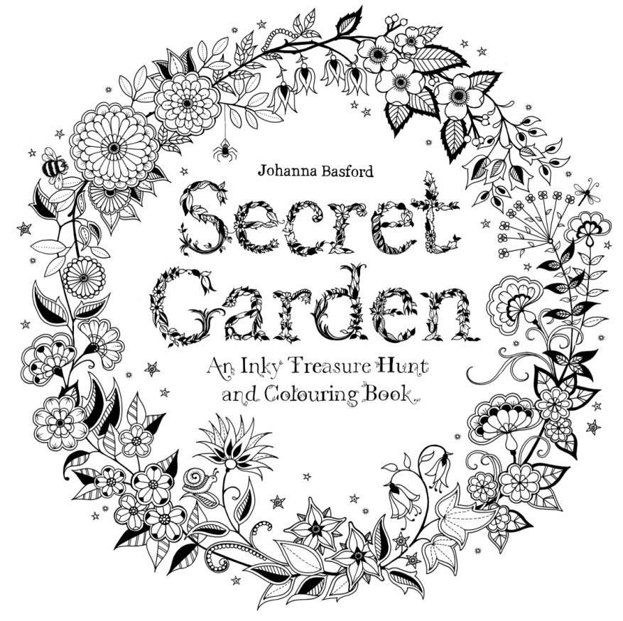 秘密花园高清图打印|秘密花园涂色高清图片打