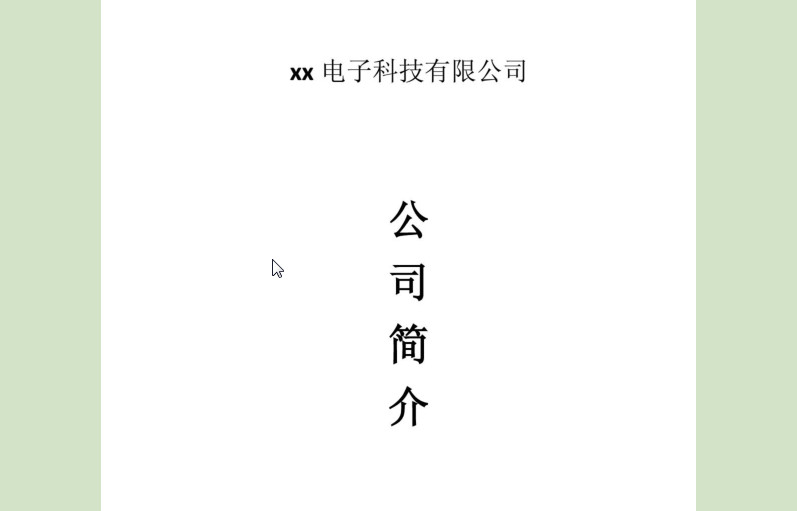 公司简介模板截图0