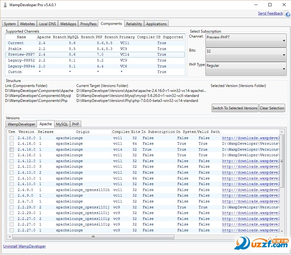 IIS(WAMP Developer Pro)؈D0