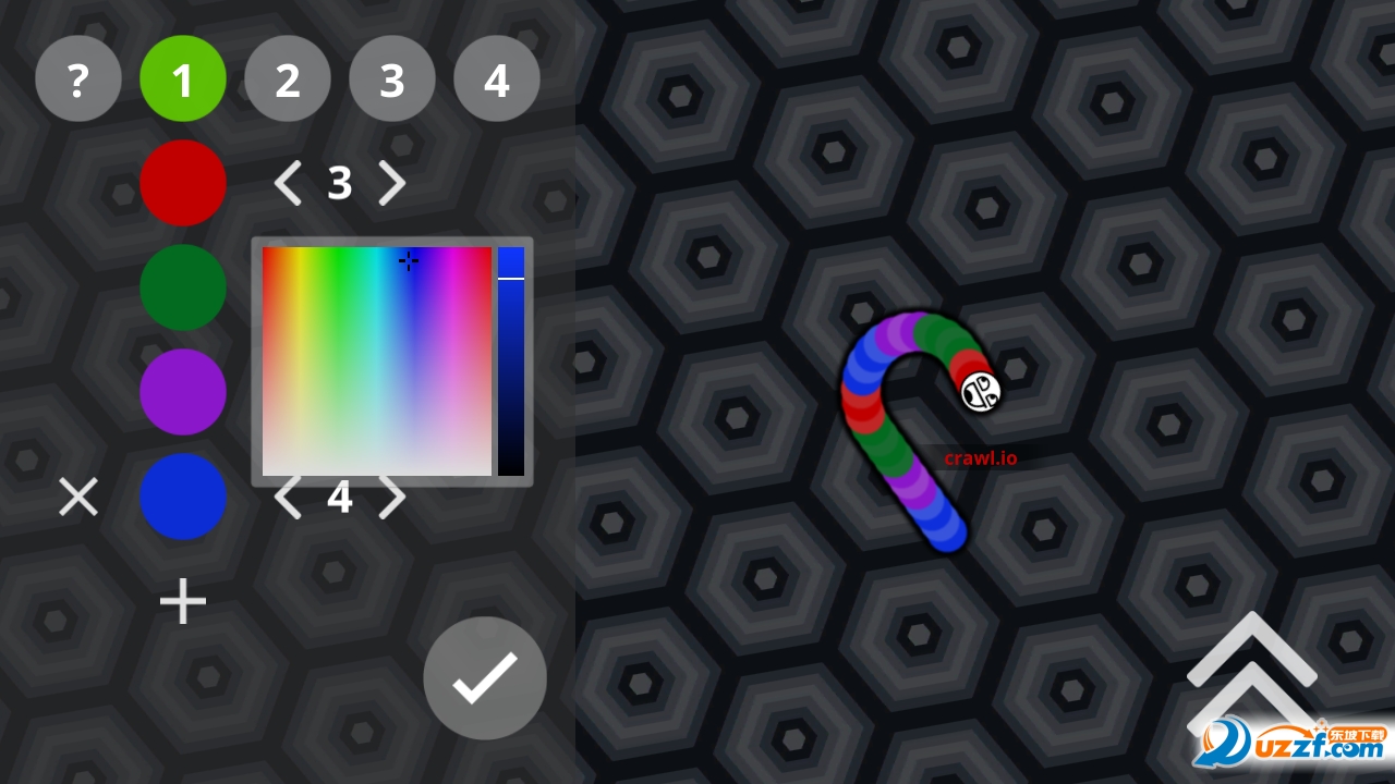 炫彩贪吃蛇(crawl.io)截图