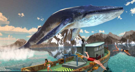 机器人X与蓝鲸攻击