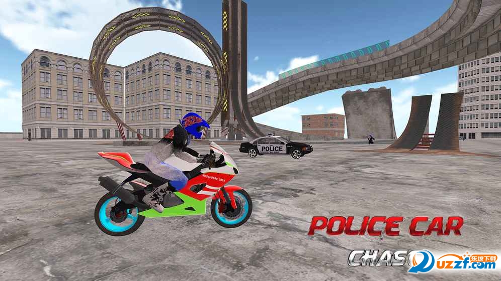 Motorcycle City Rider vs Cop Car Chaseͼ2