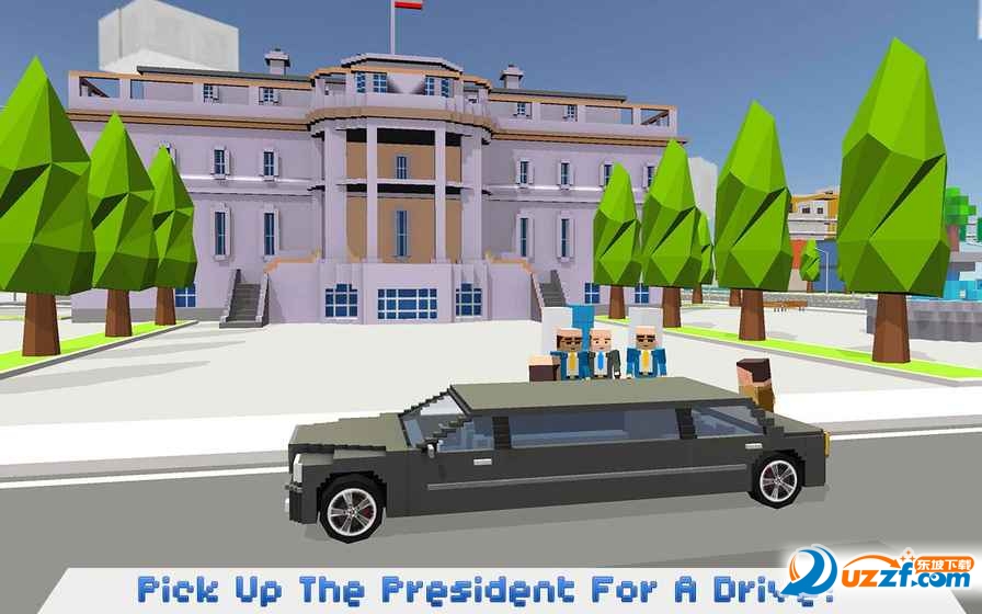 Mr. Blocky White House Driverνͼ