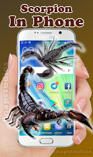 Scorpion on screen run in phone prank(Ыֻ̬)ͼ