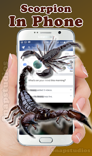 Scorpion on screen run in phone prank(Ыֻ̬)ͼ