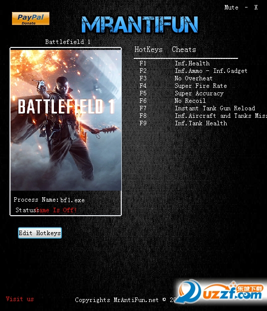 战地1修改器|战地1十项修改器【无限生命弹药