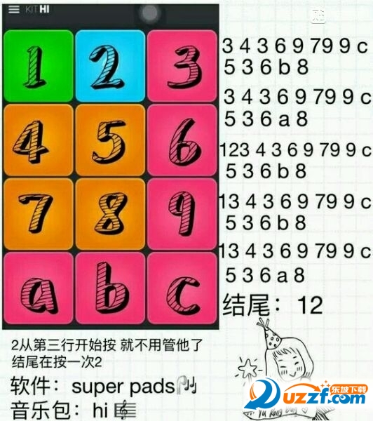 superpadshello教程下载|superpadshello手工谱数字v手工方法步骤图片