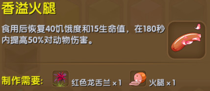 迷你世界香溢火腿合成表详情 香溢火腿怎么获得