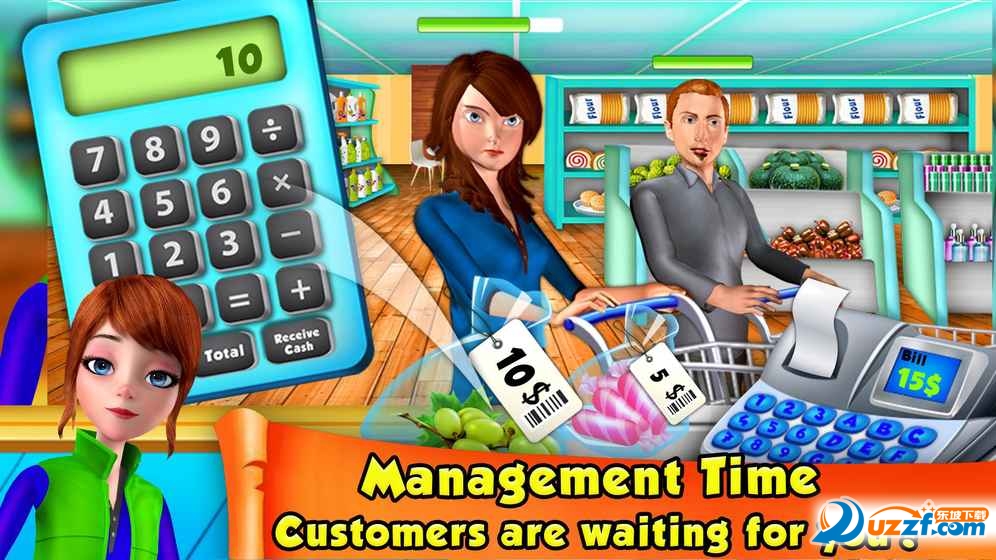 Grocery Store Cashier - SuperMart Manager(s؛yT)؈D