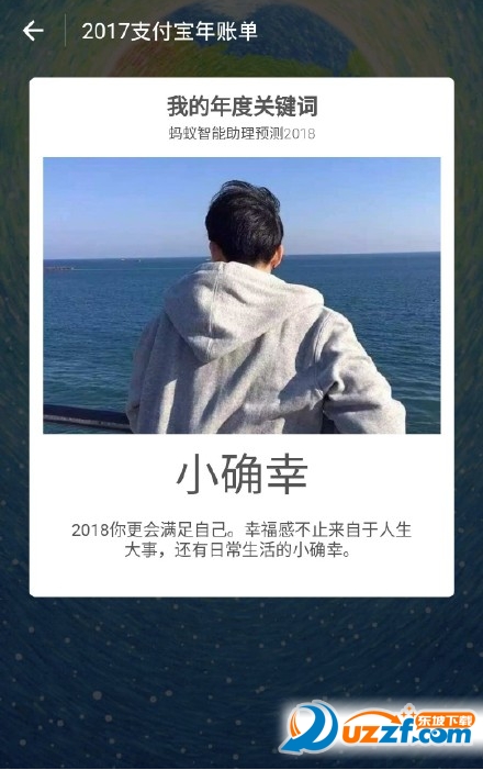 支付宝2018我的年度关键字测试app截图