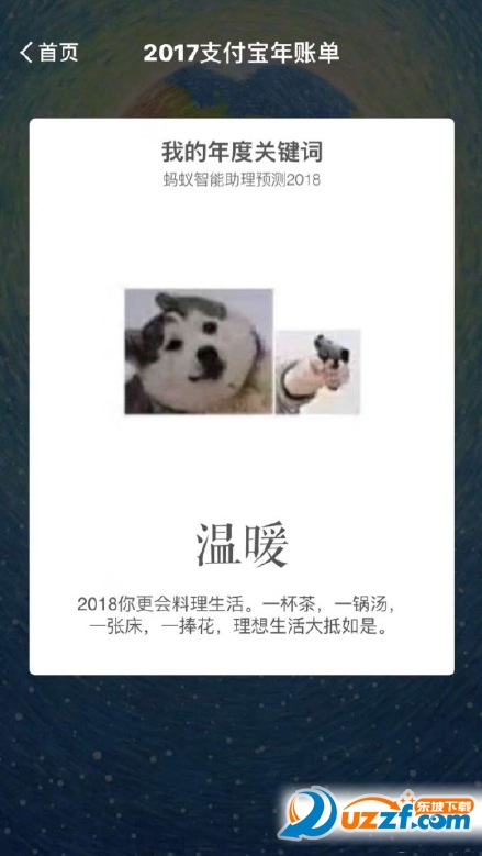 支付宝2018我的年度关键字测试app截图