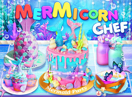 Unicorn Chef: Mermaid Mermicorn Girl Cooking Games()ͼ