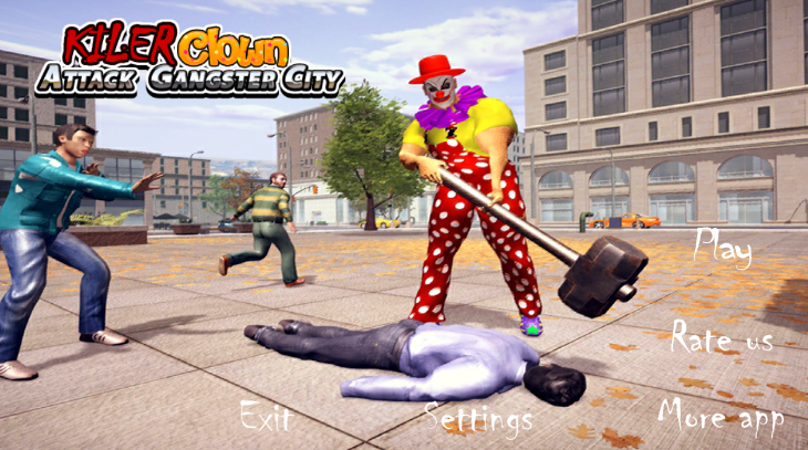 Killer Clown Attack Gangster city(ɱС󹥻ڰж)ͼ0