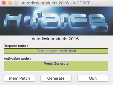 autodesk 2016 x force2016עfor macͼ0