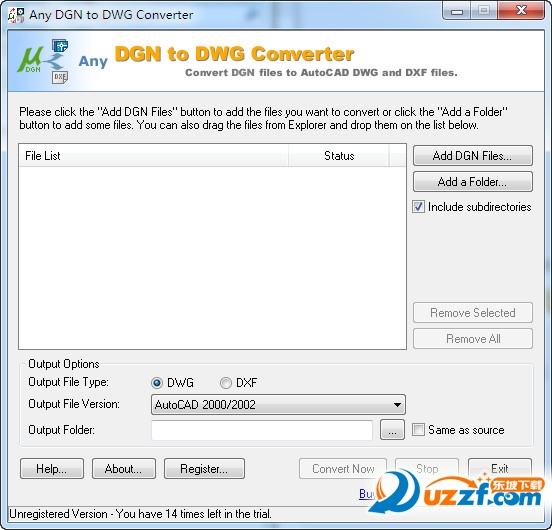 Any DGN to DWG Converter߽ͼ0