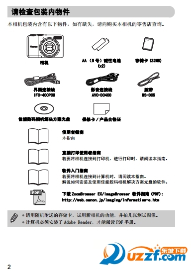 PowerShot A2000 ISʹ˵ͼ1