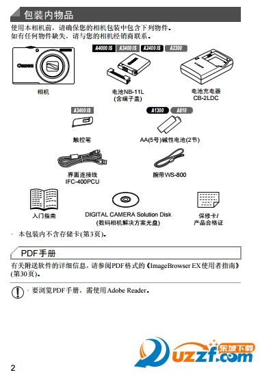 PowerShot A2400 ISʹf؈D1