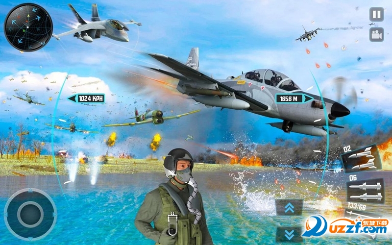 Jet Fighter Plane 3D C Air Sky Fighter Sim 2017ʽս3Dνͼ