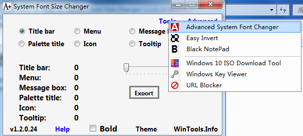 WindowsС(System Font Size Changer)ͼ0