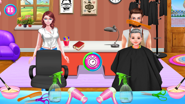 Barber Shop Simulator 2D: Beard Salon Hair Cutting(2D)ͼ