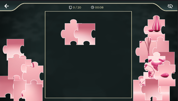 3D Pink Flowers Puzzle Game(3DۺɫƴͼϷ)ͼ