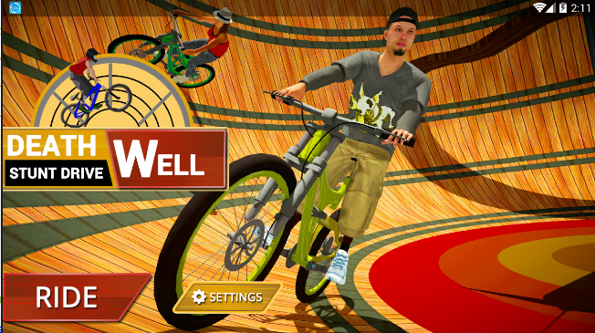 гؼ(Well of death bicycle stunt)ͼ