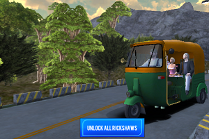 ɽֳ(Uphill Tuk Tuk Rickshaw Driving)