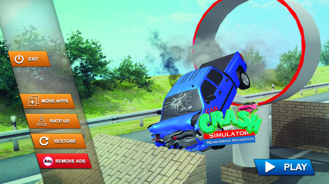 汽车碰撞模拟器光束驱动事故(Car Crash Simulator)截图