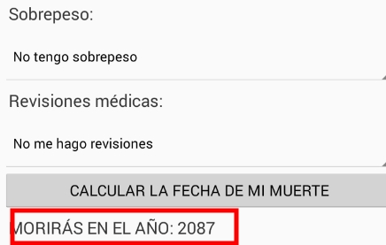 (test fecha de tu muerte)