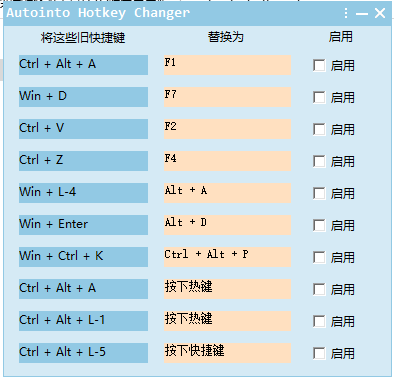 快捷键修改器(Autointo hotkey changer)截图0