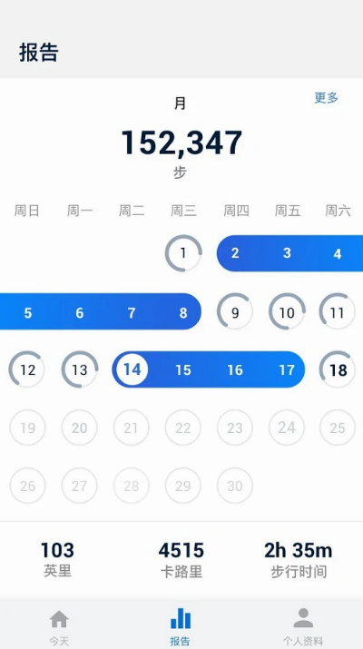 智能记步软件app截图