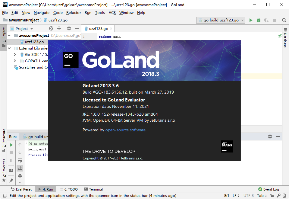 JetBrains GoLand 2018ٷͼ1