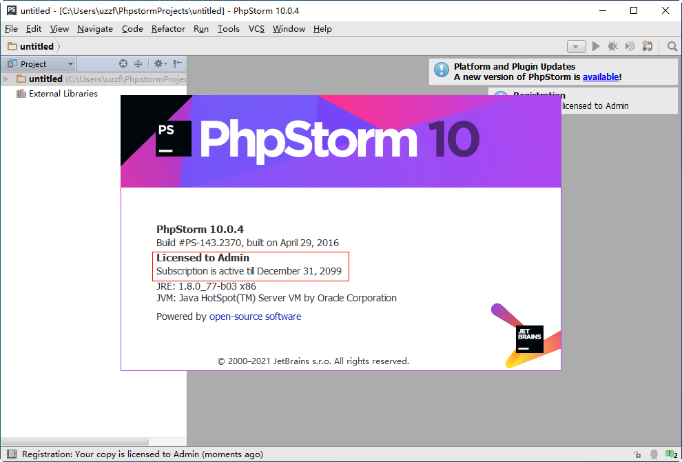 JetBrains PhpStorm 2023.1.3 instal the new version for mac