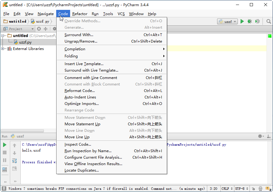 JetBrains PyCharm 3.4.4ٷ؈D3