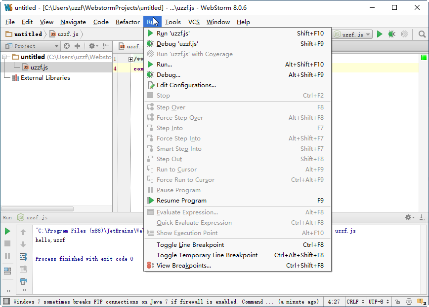 JetBrains WebStorm 8.0.6ٷͼ2