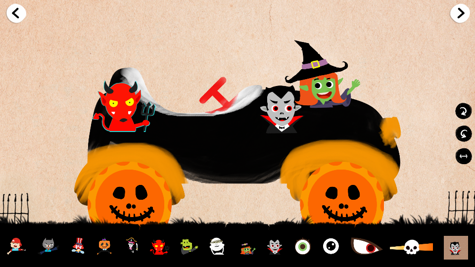 Halloween Car:Draw & Race for KidsToddlers Childrens gamesͼ