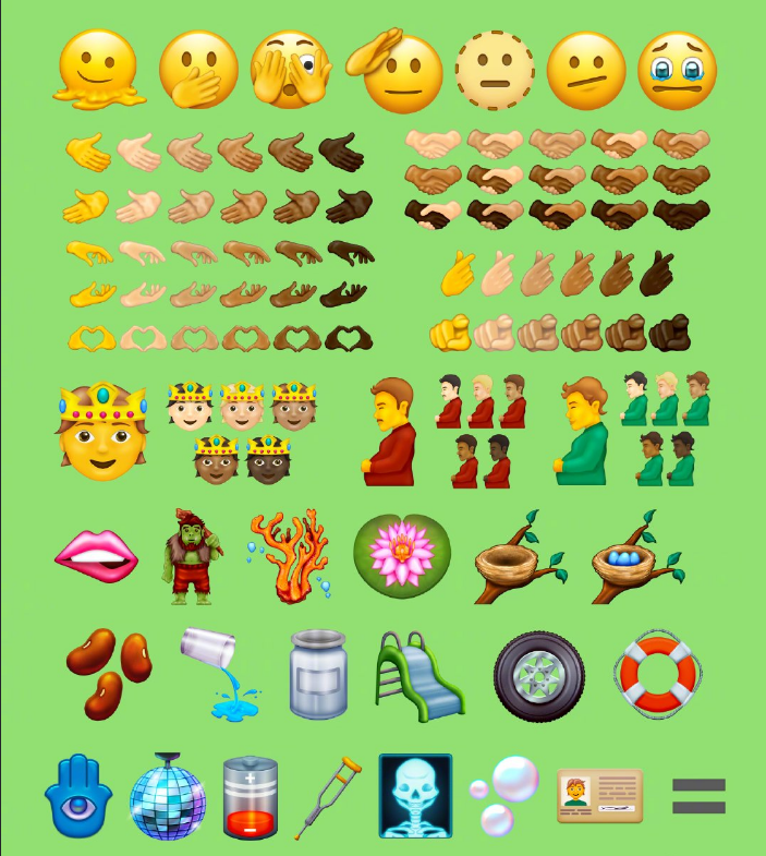 苹果微软新emoji表情包7.16